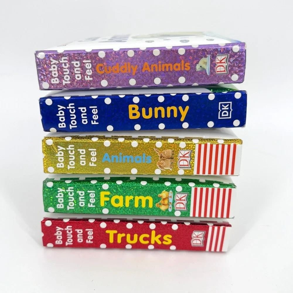 Lot 5 DK Baby Touch and Feel Board Books Animals Trucks Farm Bunny